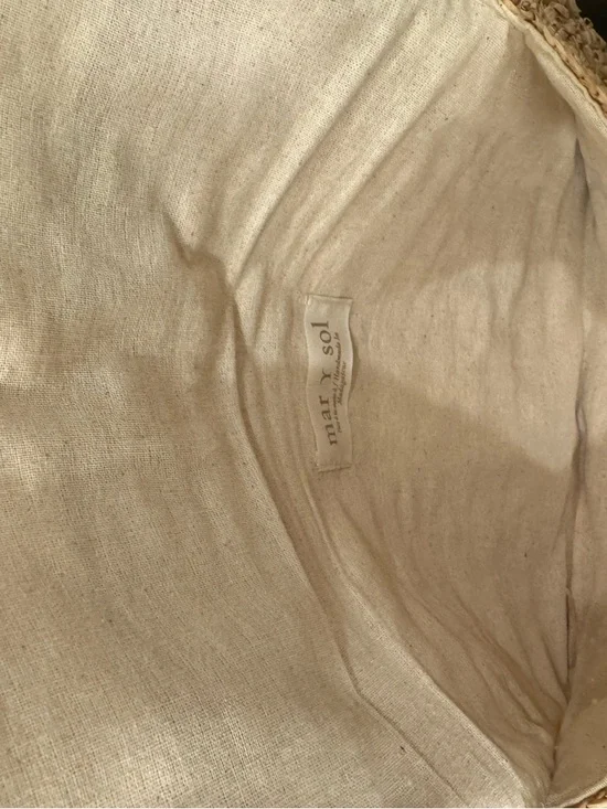 Mar y Sol Lisette raffia clutch like new - Natural - Picture 7 of 7